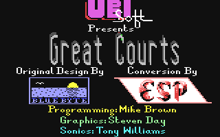 Great Courts Title Screen